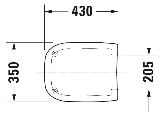Duravit WC-Sitz D-Code Compact ohne Absenkautomatik, Scharniere Edelstahl, weiß