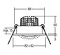 LED-Einbaustrahler 6W 3000K 730lm Konv ti mt 1LED Alu IP20 RF:hochglänzend