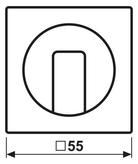 Zentralplatte Jalousie AS/A aws glz Symbol Jalousie