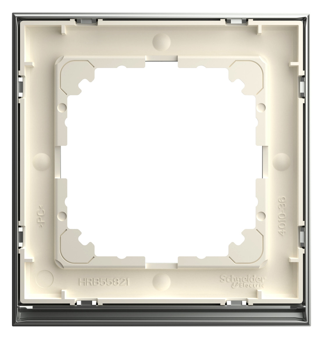 Rahmen 1f edst/alu mt M-Pure Decor Metall edelstahl/aluminium f.GEB-K