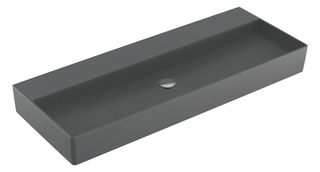 V&B Waschtisch Memento 2.0 120x47cm, ohne Überlauf, graphite C-plus