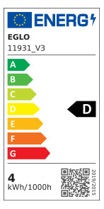 EGLO Leuchtmittel E27-LED A60 4,9W 11931 