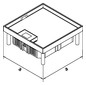 Kassette nivellierbar VA quadrat 244mm 95-282mm 95mm trocken