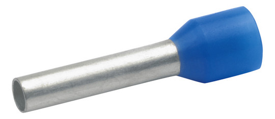Aderendhülse 2,5qmm 12mm isol PP bl Cu Polypropylen (PP) verzinnt