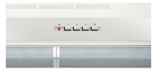 Dunstabzugshaube UB Serie 4 600mm ws D 72dB Unterbaugerät 350cbm/h Ø100-120mm