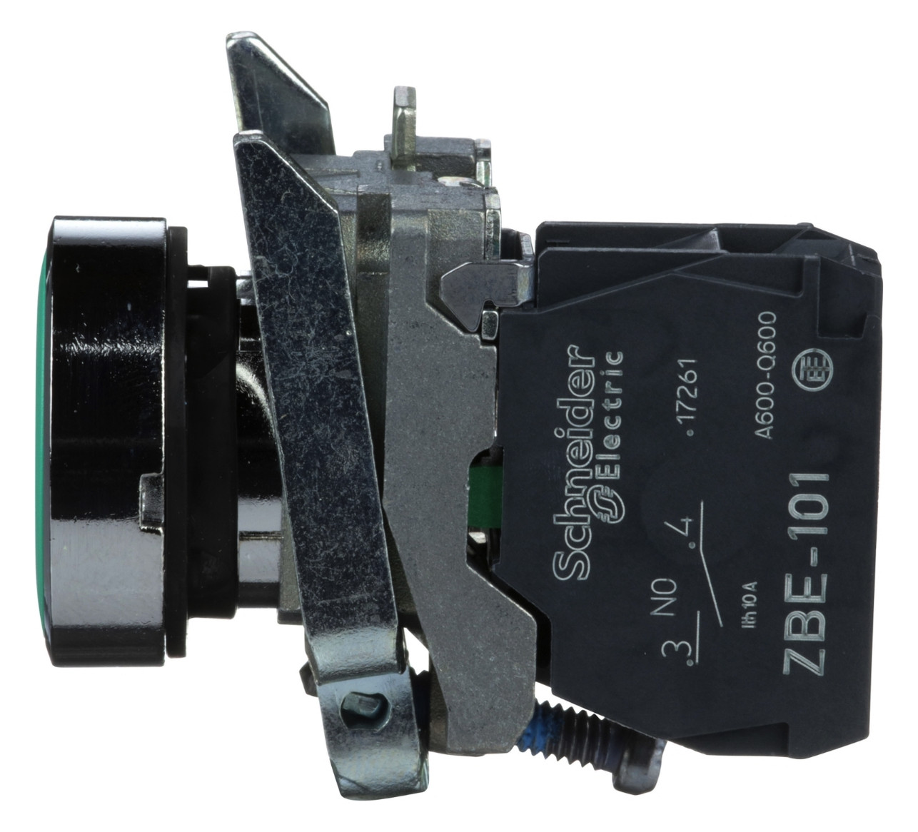 Drucktaster 1f gn rnd Ø22,5mm 1S IP66 fl Tastend