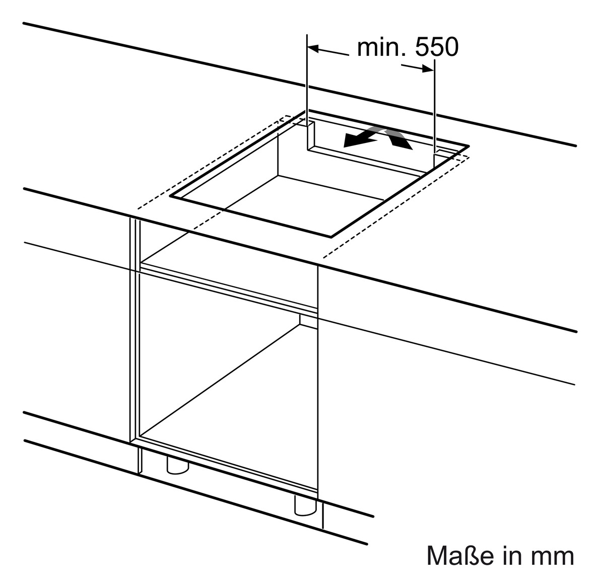 Induktionsfeld autark 583x513mm