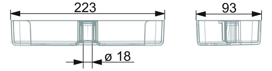 HANSA Seifenschale HANSABASICJET transparent