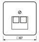 Zentralplatte UAE/IAE 2f CD aws Schraubbef ohne