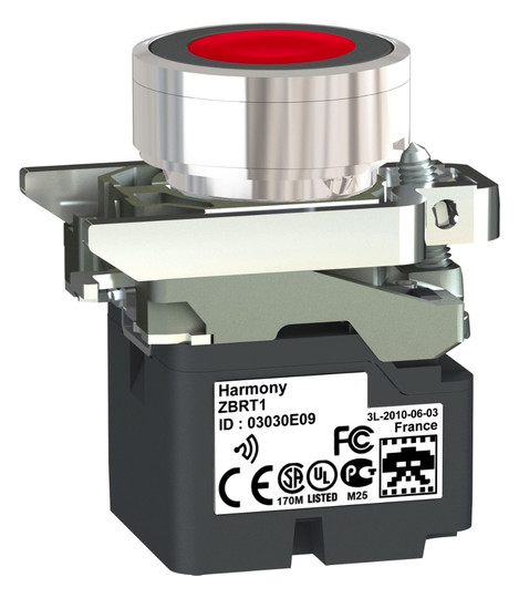 Drucktaster 1f rt rnd Ø22,5mm 1S IP30 fl Tastend