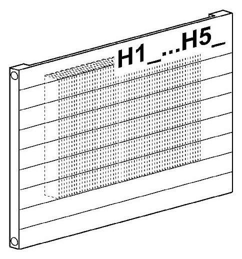 Bemm Heizwand Pawa H2X BL 1900 mm, BH 700 mm, horizontal, weiß