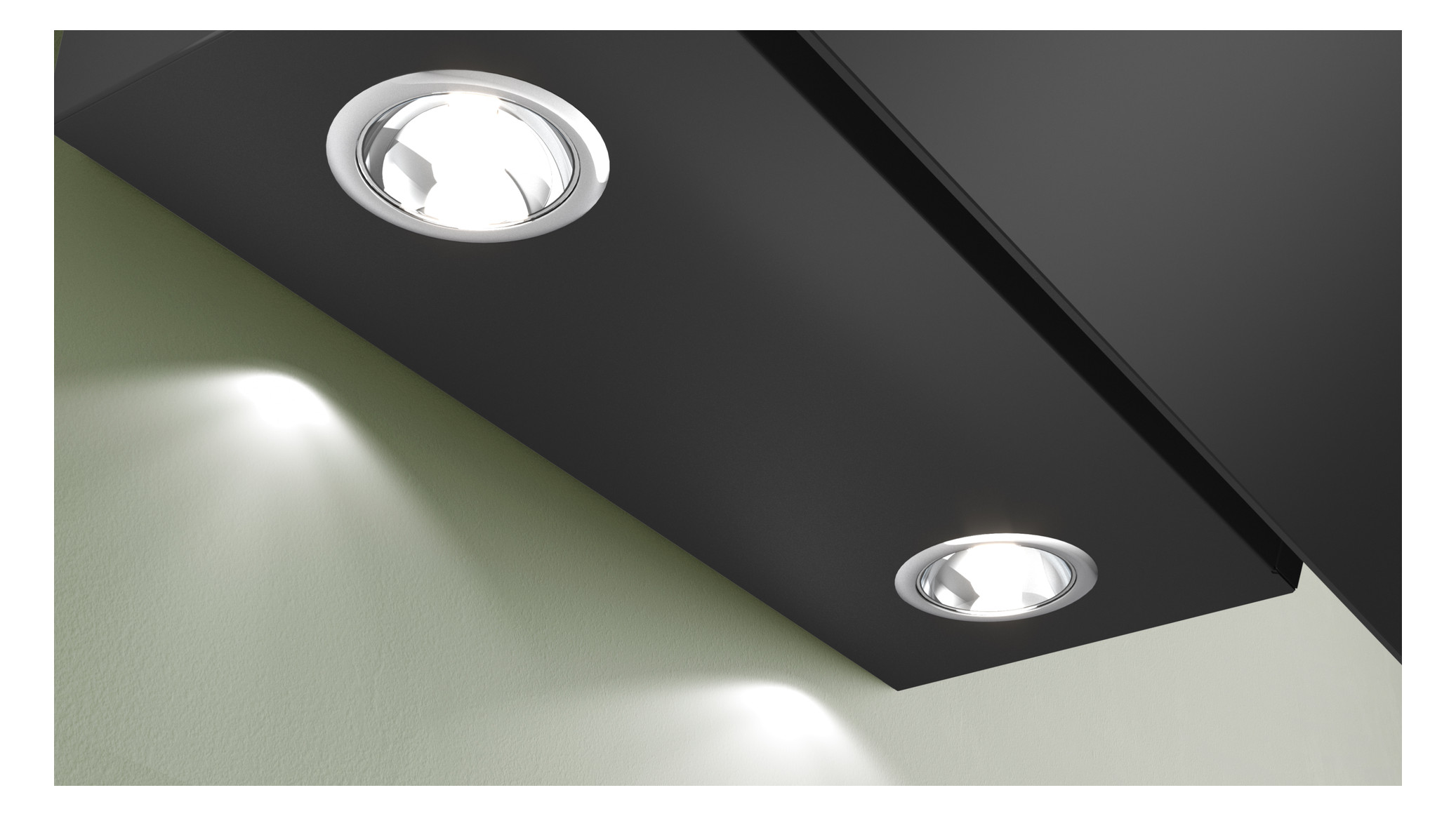 Wandesse 790mm sw A 60dB 430cbm/h Ø150mm LED 3st Uml T325mm