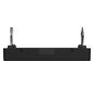 Zentralplatte USB sw einrasten m.Aufdr m.Beschr.Feld