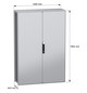 Standschrank ST IP55 B1200xH1800xT400mm m.MPL pulverbesch RAL7035 Koppelbar