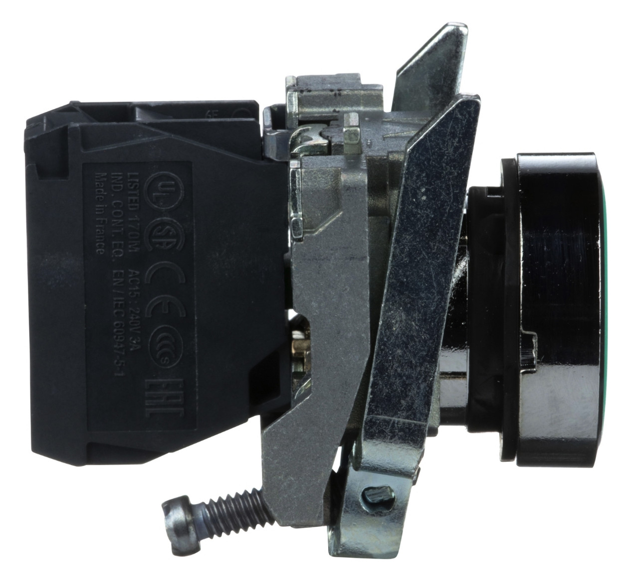 Drucktaster 1f gn rnd Ø22,5mm 1S IP66 fl Tastend