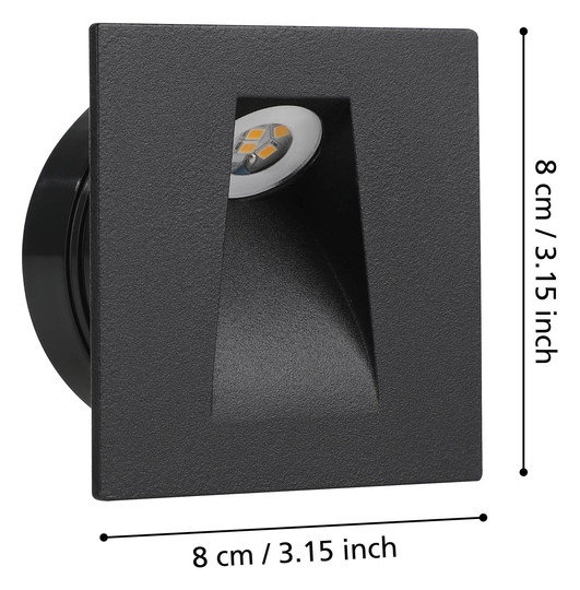 EGLO LED-Einbauspot Schwarz        99644 