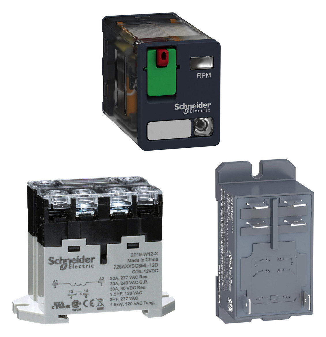 Schaltrelais 120V/AC 2W IP40 21x27x53mm Steckanschl