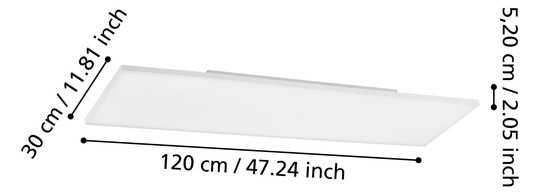 EGLO LED-ZIG-RGB/CCT DL 1200X300  900061 