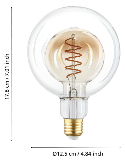EGLO Leuchtmittel E27-LED G125 4W 110258 