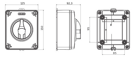 GEWISS Not-Aus-Drehschalter HP  GW70432P 
