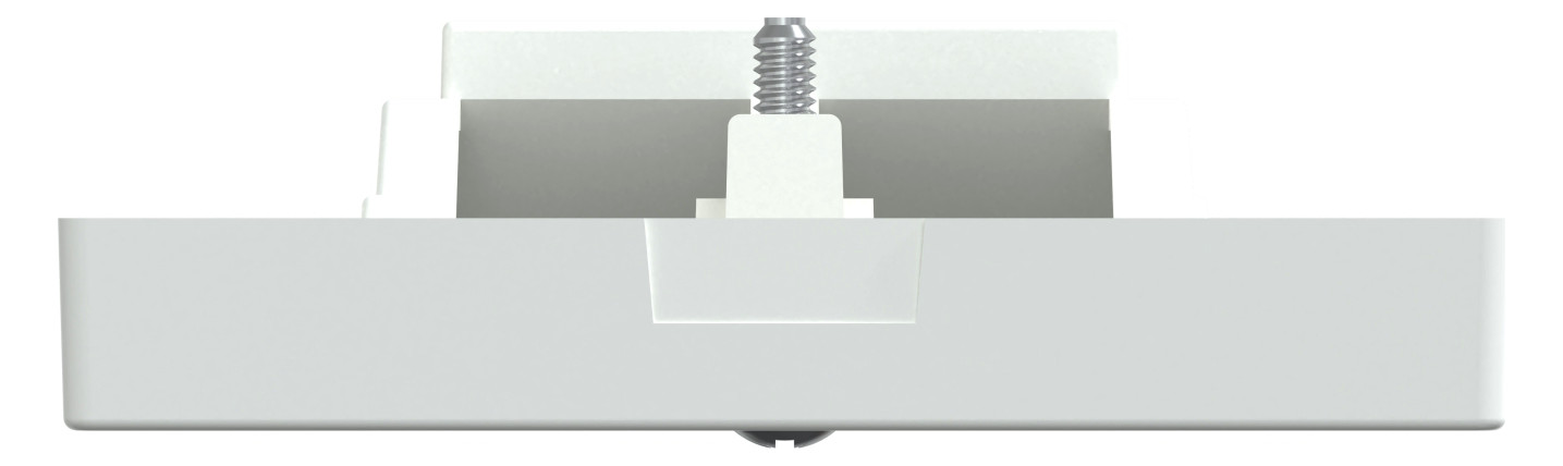 Zentralplatte UAE/IAE 2f System M akws Schraubbef aktivweiß