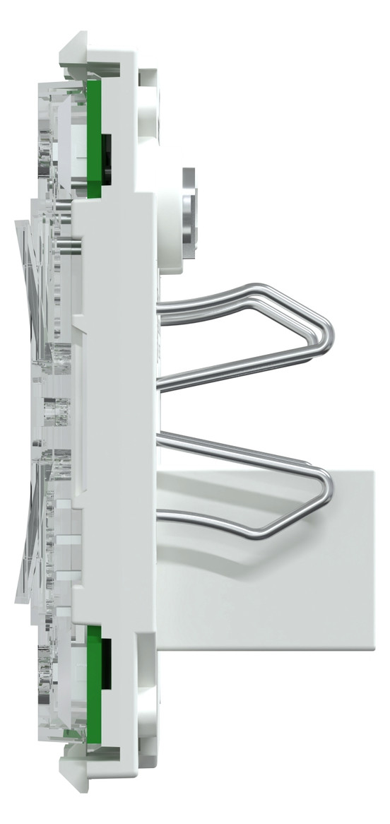 Bedienelement 2f ws f.Dimmeins m.LED-Anz Geeignet für Dimmeinsatz