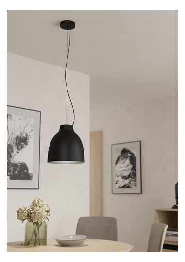 EGLO Hängeleuchte/1 E27 Schwarz   900158 