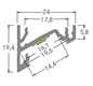 Profil n.Konf ws IP00 100x24x19,4mm nur Konfektionierung Ersatzteil Zubehör