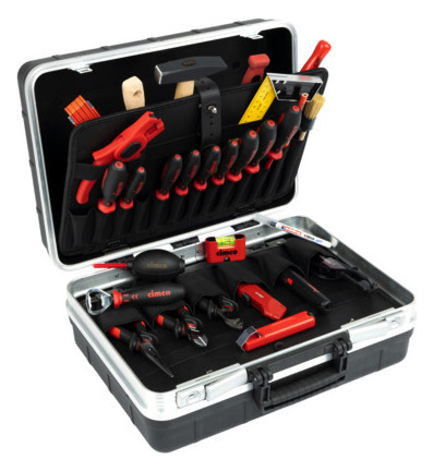 Werkzeugtasche Elektro 33tlg 2Zangen 1Hammer Sägen 5xKabSchneid 2xPH 4xPZ