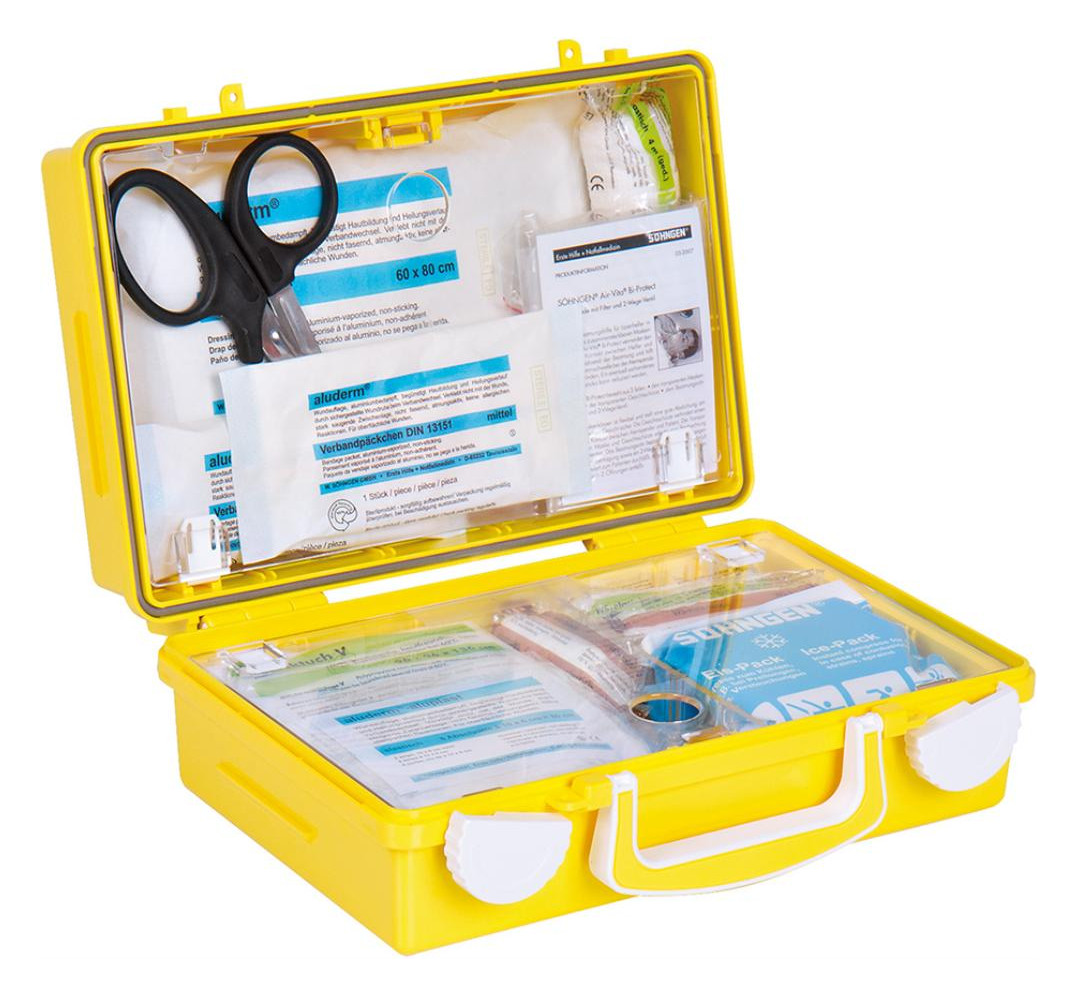 Bild Erste-Hilfe-Koffer Extra Handwerk, DIN 13157, gelb-4