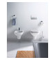 Duravit Wand-Tiefspül-WC Set D-Code mit WC-Sitz, Rimless, Durafix, weiß
