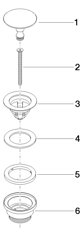 Dornbracht Ablaufgarnitur 1 1/4", ohne Druckverschluss, Bronze gebürstet