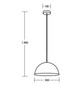 LED-Pendelleuchte 15W sw E27 sym IP20 1LED LED austauschbar Ø300mm