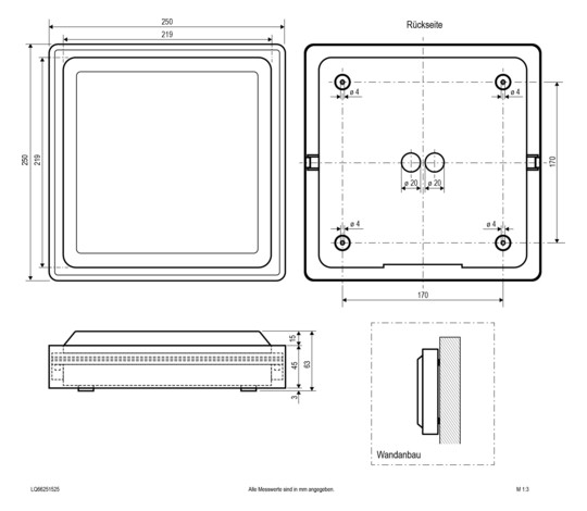 EVN LED Anbauleuchte aus      LQ66251525 
