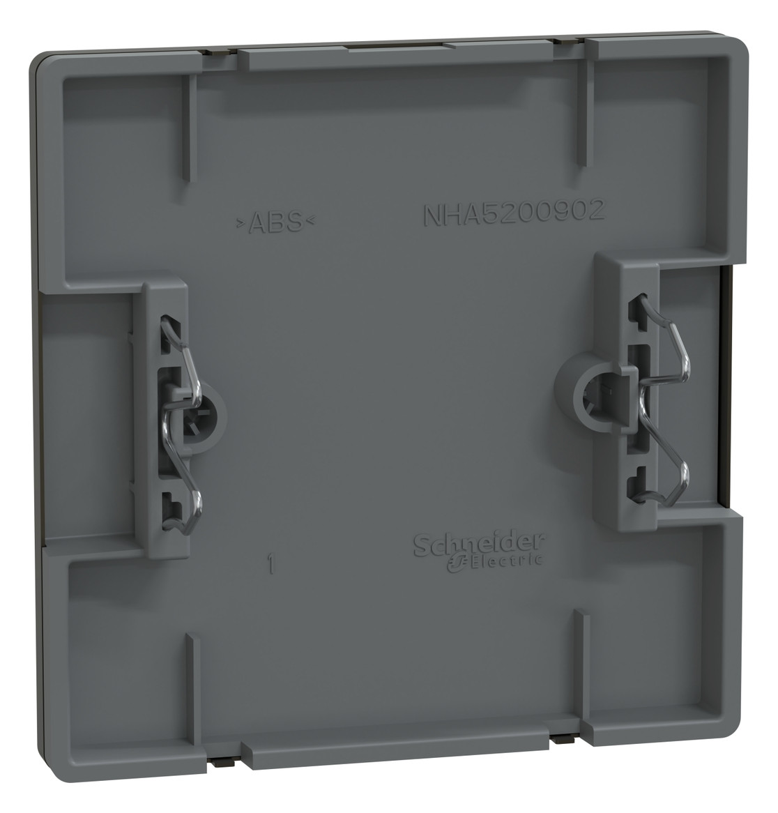 Zentralplatte Blindabd System Design mokka Schraubbef
