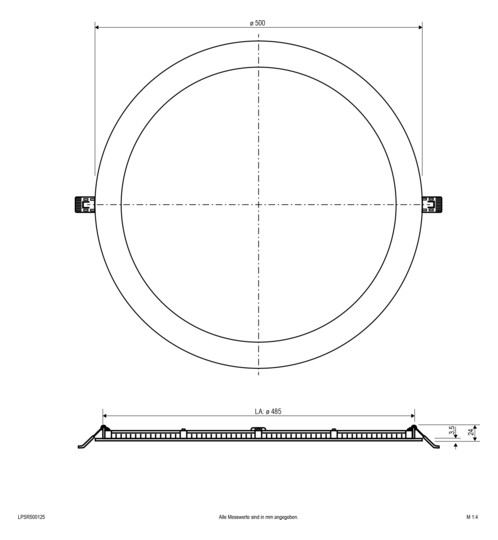 EVN LED Einbaupanel           LPSR500125 