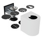 LED-Up/Down Leuchte Canto2 10,6W 3000K 500lm si Konv IP44 100x87x104mm