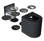 LED-Up/Down Leuchte Canto2 10,6W 3000K 500lm ws Konv IP44 100x87x104mm