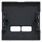 Zentralplatte USB 2f anth Klemmbef m.Aufdr