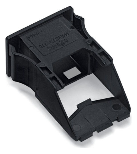 Rahmen Snap-In sw 2p Stecker/Buchse