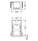 Rahmen Snap-In sw 2p Stecker/Buchse