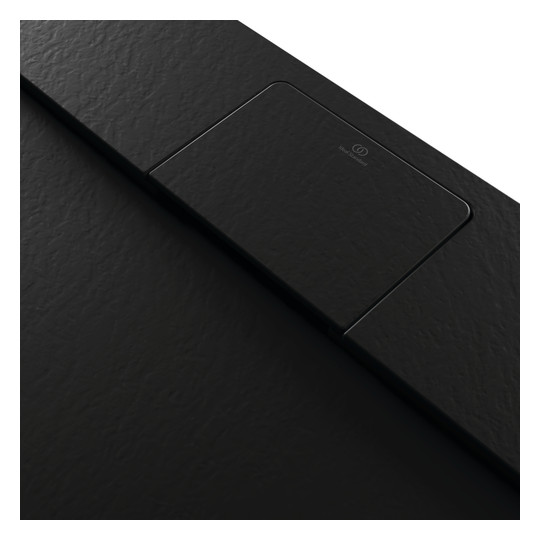 Ideal-Standard Rechteck-Brausewanne Ultra Flat S i.life 100 x 90 x 3 cm, Schiefer, Aufbauhöhe 30mm