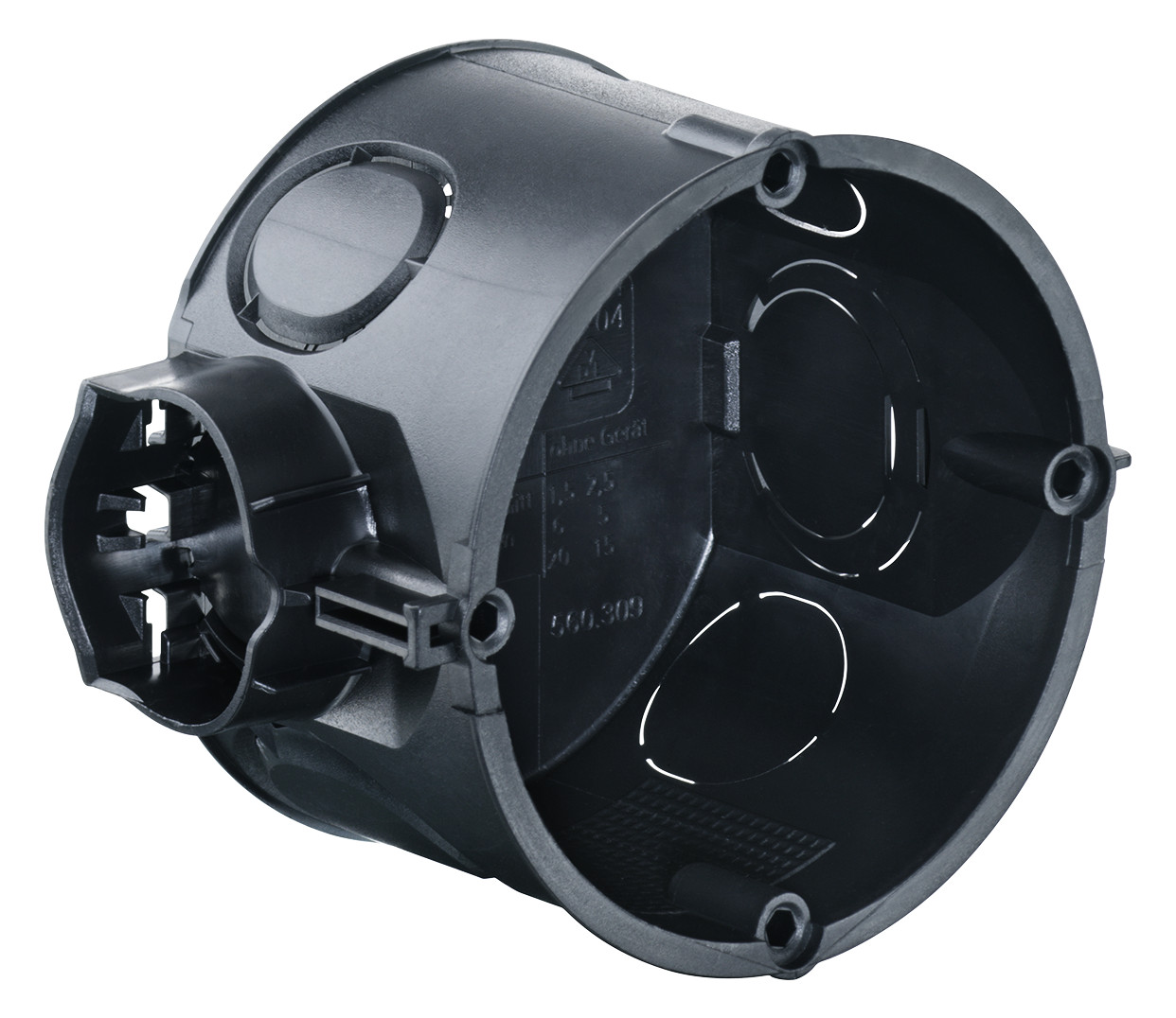 Gerätedose UP Ø60x46mm Kst rnd IP2X