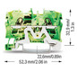 Schutzleiter-Reihenklemme Serie 2004 0,5-6qmm gn/ge 1Etage APL_erf.