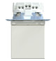 Steckdose 1f polws glz System M UP Klappd IP20