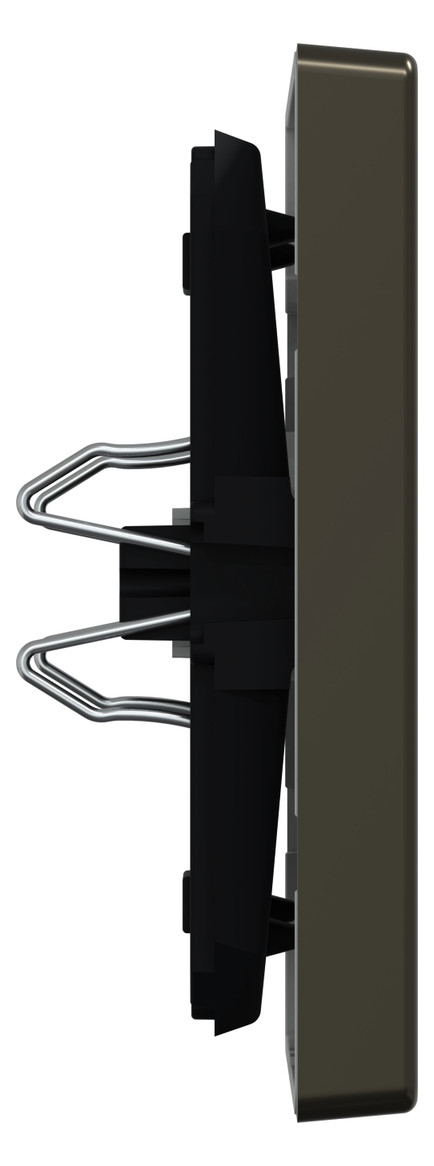 Wippe Schalter System Design mokka metallic Kennz.0/1