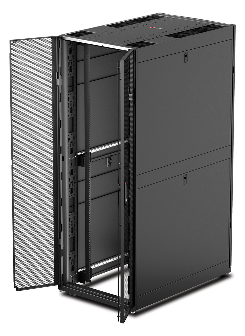 Netzwerkschrank 48HE B750xH2258xT1200mm IP20 Mit rückseitiger Tür pulverbesch