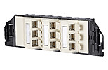Anschlussdose Cat6A 9xRJ45 IDC pws Schneidklemme IDC Bodentank/Unterflur