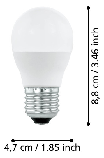 EGLO Leuchtmittel E27-LED G45 4,9W 12266 