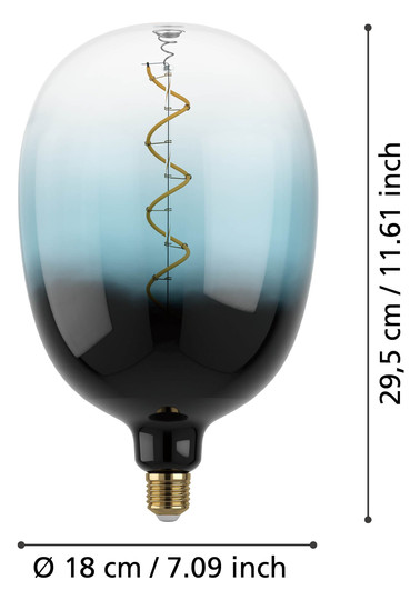 EGLO Leuchtmittel E27-LED T180 4W  12552 